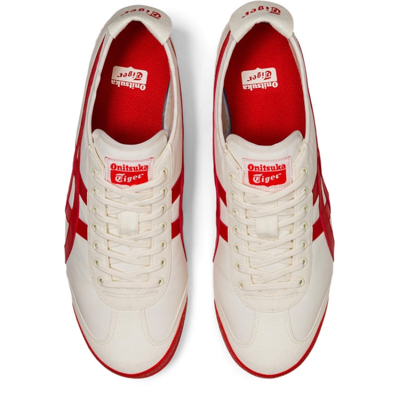 Cream / Red Women's Onitsuka Tiger Mexico 66 Online India | O6Z-1555