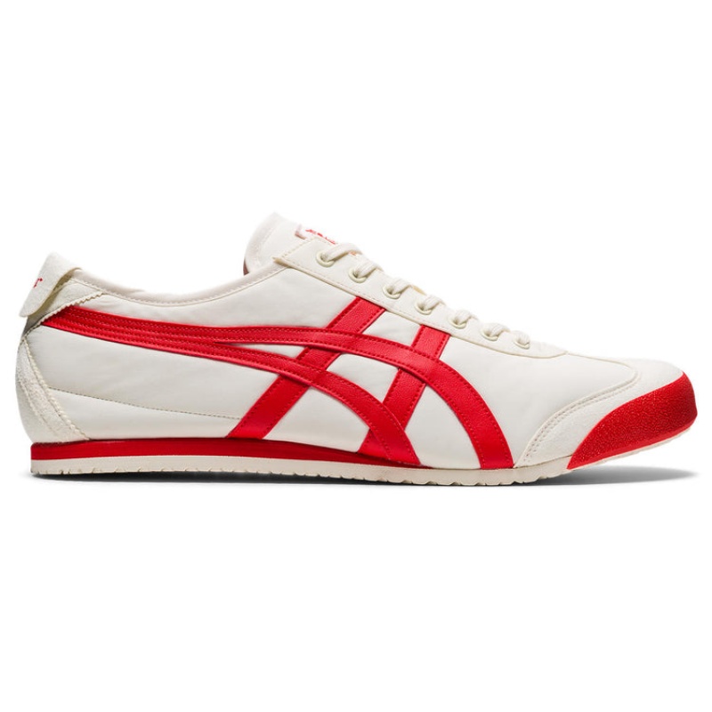 Cream / Red Women\'s Onitsuka Tiger Mexico 66 Online India | O6Z-1555