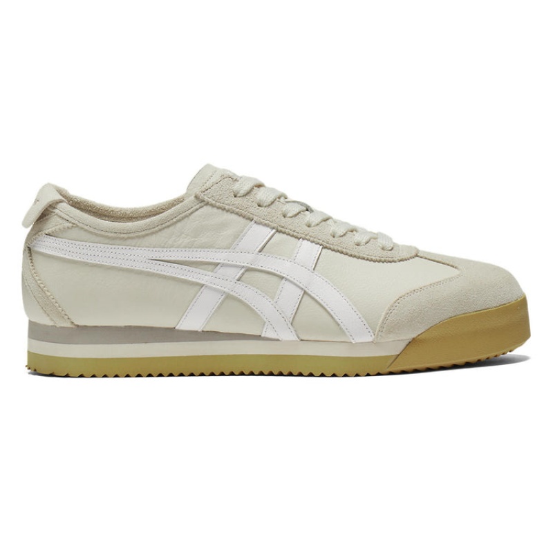 Cream / White Women\'s Onitsuka Tiger Pf Mexico 66 SD Online India | S2P-3286