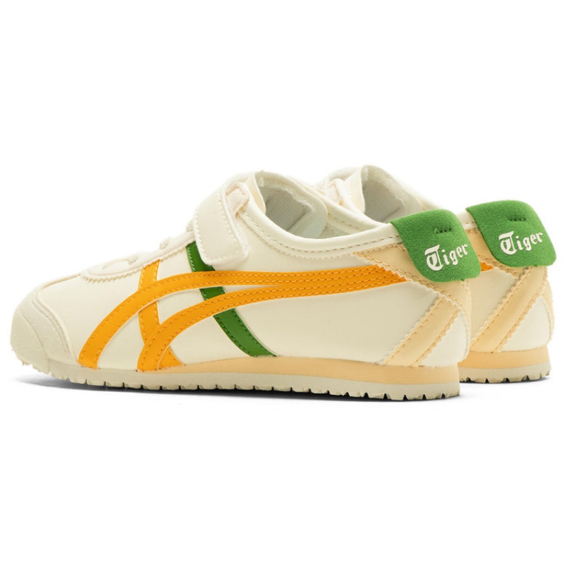 Cream / Yellow Kids' Onitsuka Tiger Mexico 66 Online India | N2K-3295