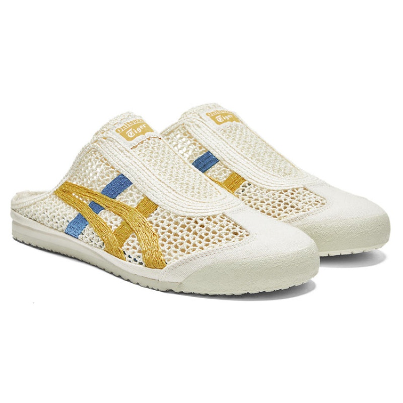 Cream / Yellow Men's Onitsuka Tiger Sabot Mexico 66 Online India | Y3A-1597