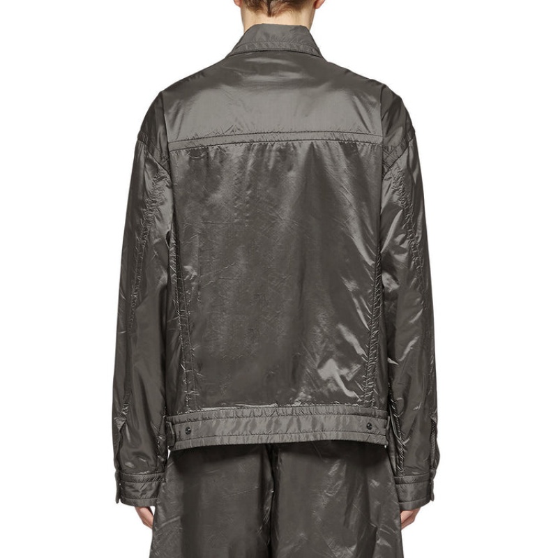 Dark Grey Men's Onitsuka Tiger Blouson Jackets Online India | X3Q-4609