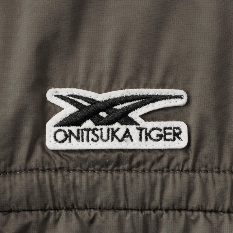 Dark Grey Men's Onitsuka Tiger Blouson Jackets Online India | X3Q-4609