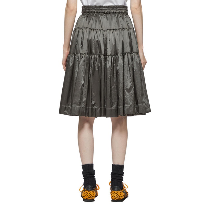 Dark Grey Women's Onitsuka Tiger WS Long Skirts Online India | W9Q-4069