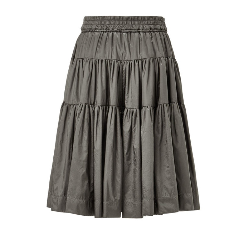 Dark Grey Women's Onitsuka Tiger WS Long Skirts Online India | W9Q-4069