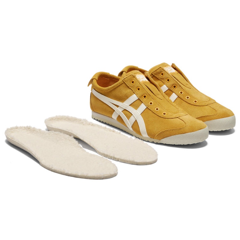 Gold / Cream Women's Onitsuka Tiger Mexico 66 Slip-on Online India | R3G-2325