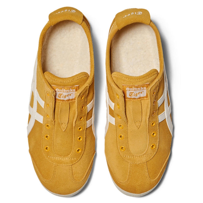 Gold / Cream Women's Onitsuka Tiger Mexico 66 Slip-on Online India | R3G-2325