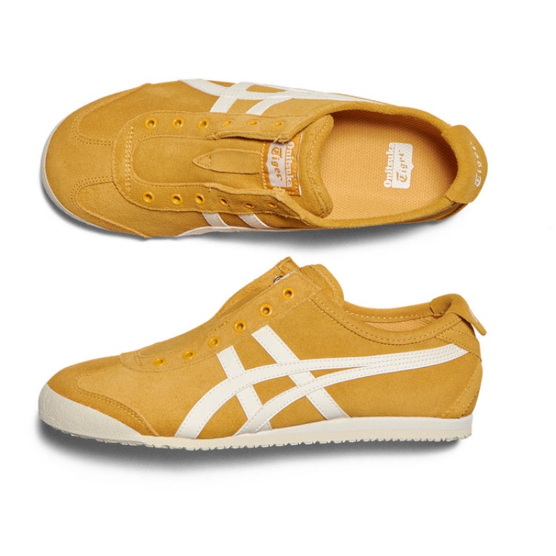 Gold / Cream Women's Onitsuka Tiger Mexico 66 Slip-on Online India | R3G-2325