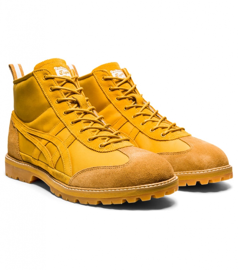 Gold / Gold Women's Onitsuka Tiger Mexico Rinkan Sneakers Online India | R2Z-4307