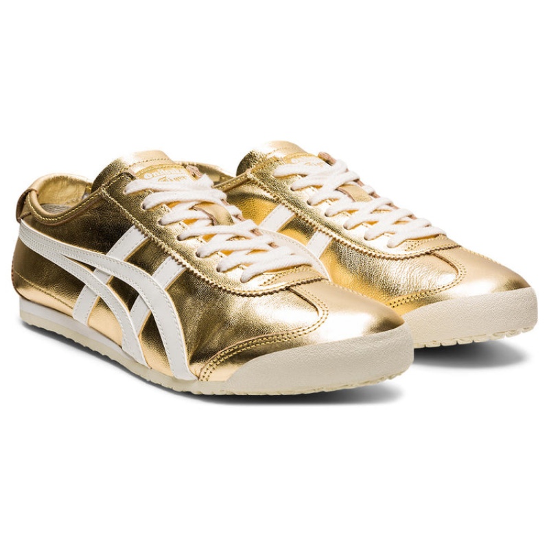 Gold / White Men's Onitsuka Tiger Mexico 66 Online India | W8X-8184