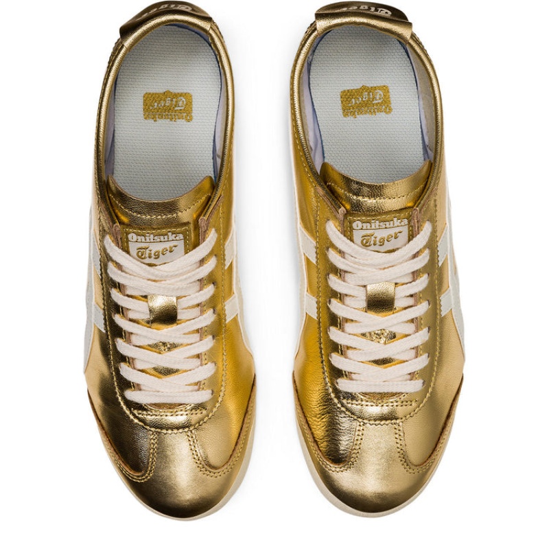 Gold / White Men's Onitsuka Tiger Mexico 66 Online India | W8X-8184