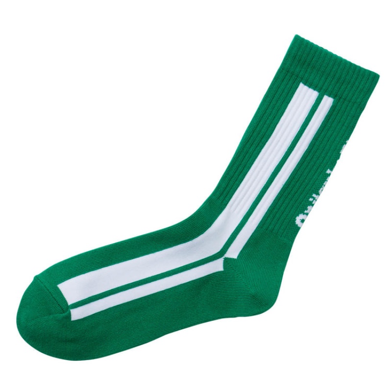 Green Men's Onitsuka Tiger Middle Socks Online India | M5C-1309