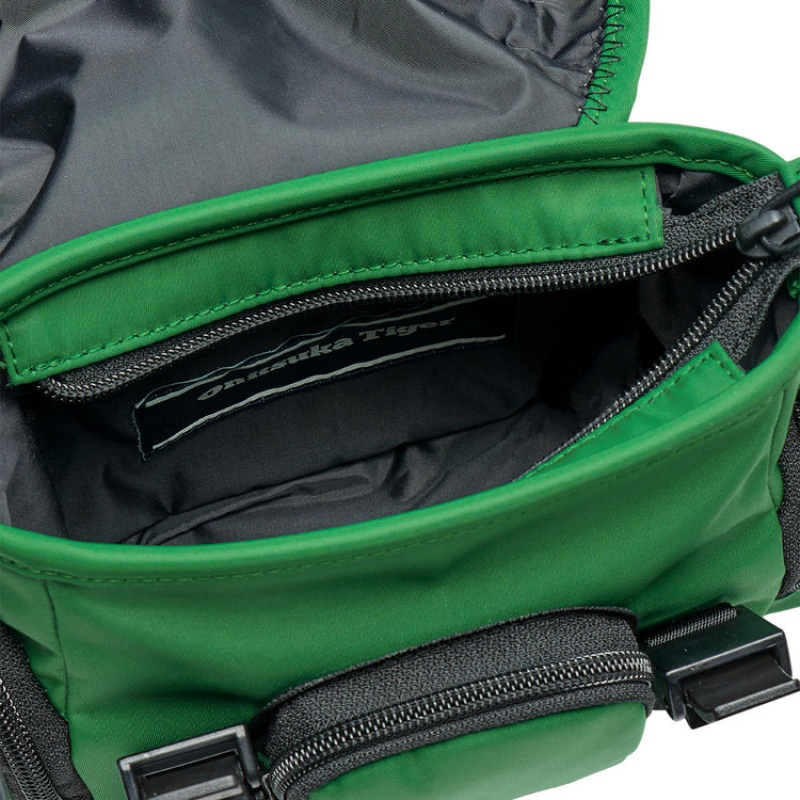 Green Men's Onitsuka Tiger Mini Shoulder Bag Bags Online India | I5N-7411