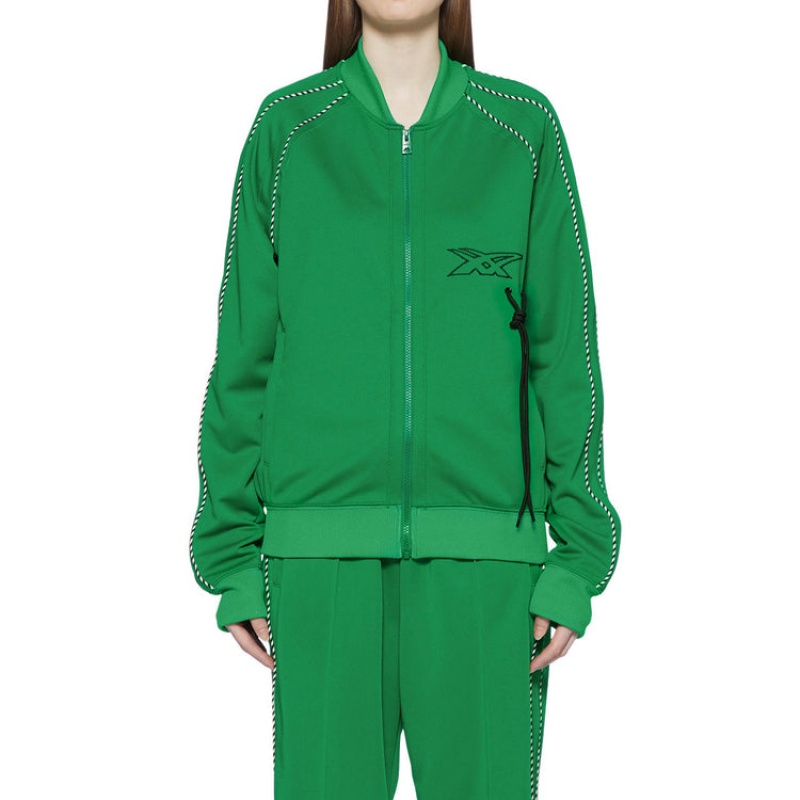 Green Men's Onitsuka Tiger Track Top Jackets Online India | I4I-6612