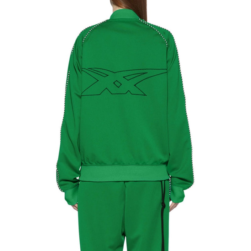 Green Men's Onitsuka Tiger Track Top Jackets Online India | I4I-6612