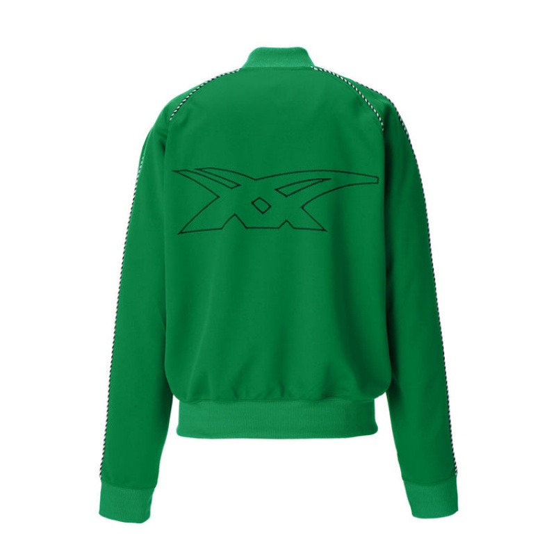 Green Men's Onitsuka Tiger Track Top Jackets Online India | I4I-6612