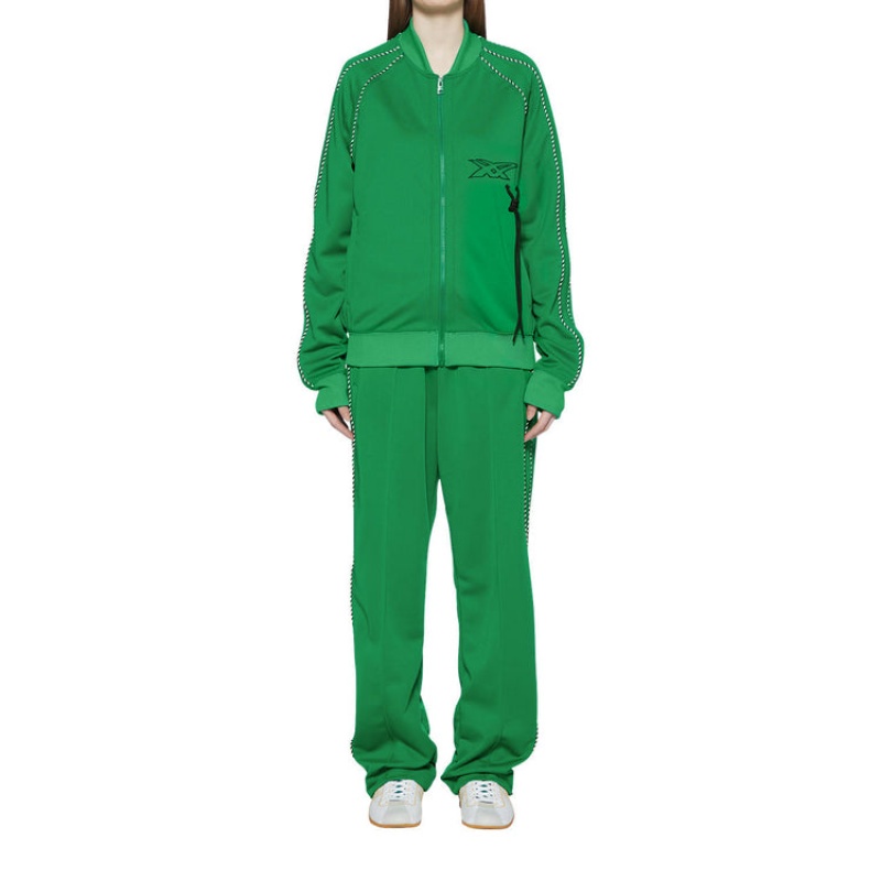 Green Women's Onitsuka Tiger Track Top Jackets Online India | C6W-0144