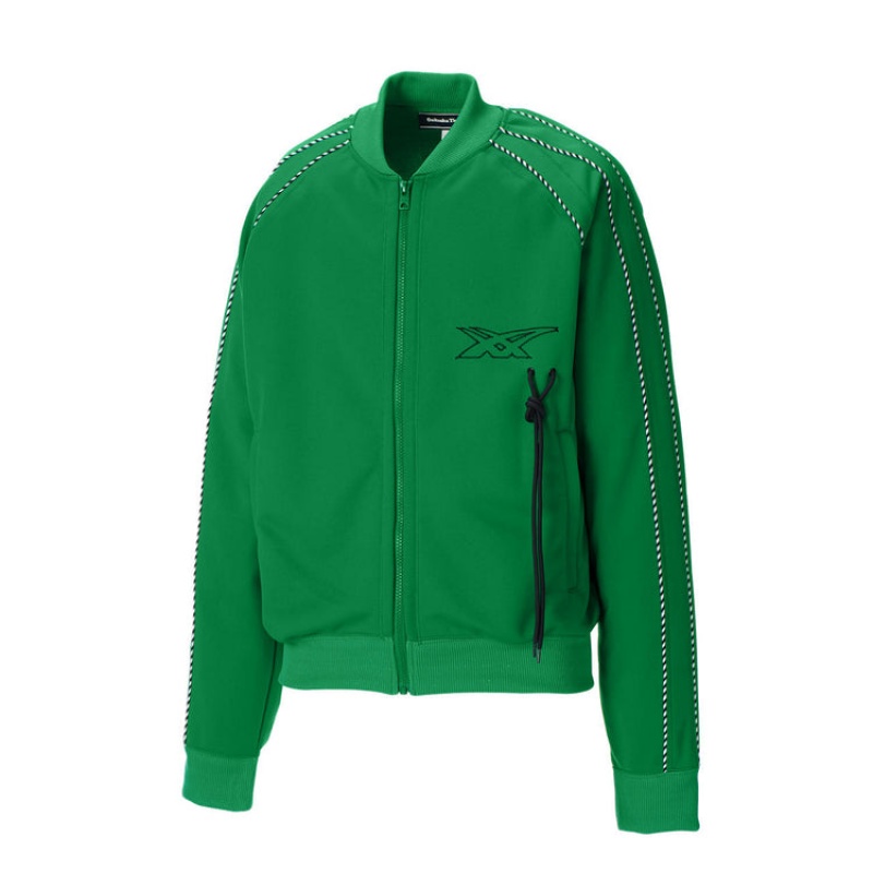 Green Women's Onitsuka Tiger Track Top Jackets Online India | C6W-0144