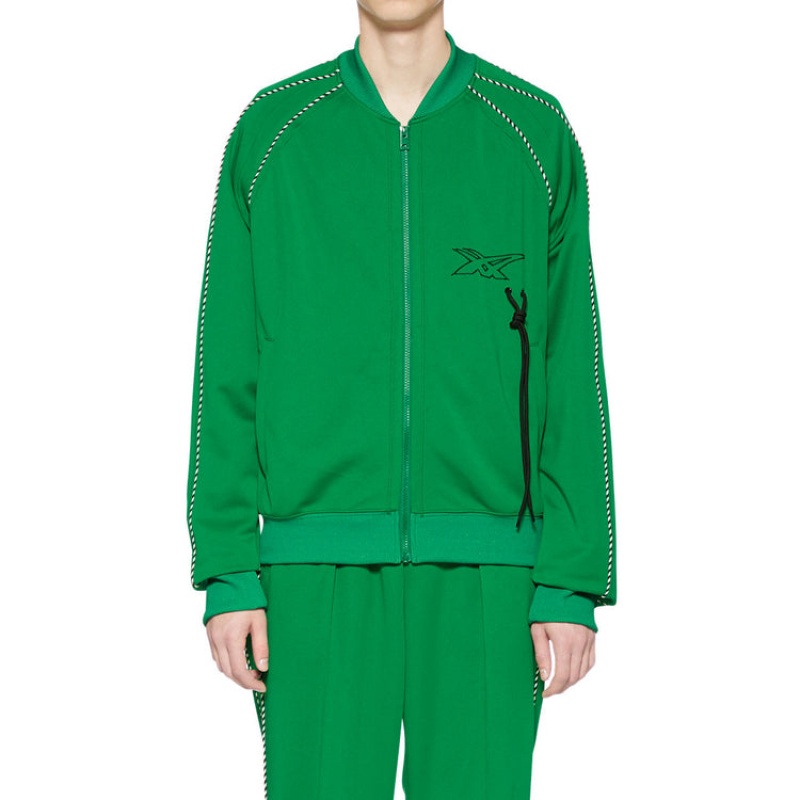 Green Women's Onitsuka Tiger Track Top Jackets Online India | C6W-0144