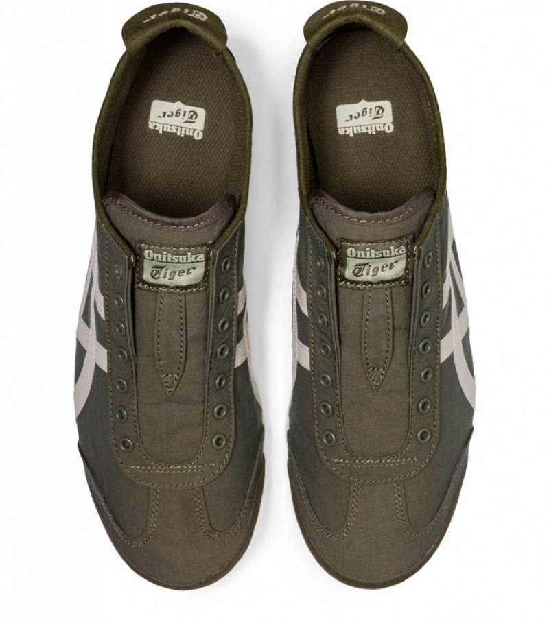 Green / Beige Women's Onitsuka Tiger Mexico 66 Slip-on Online India | A1S-0300