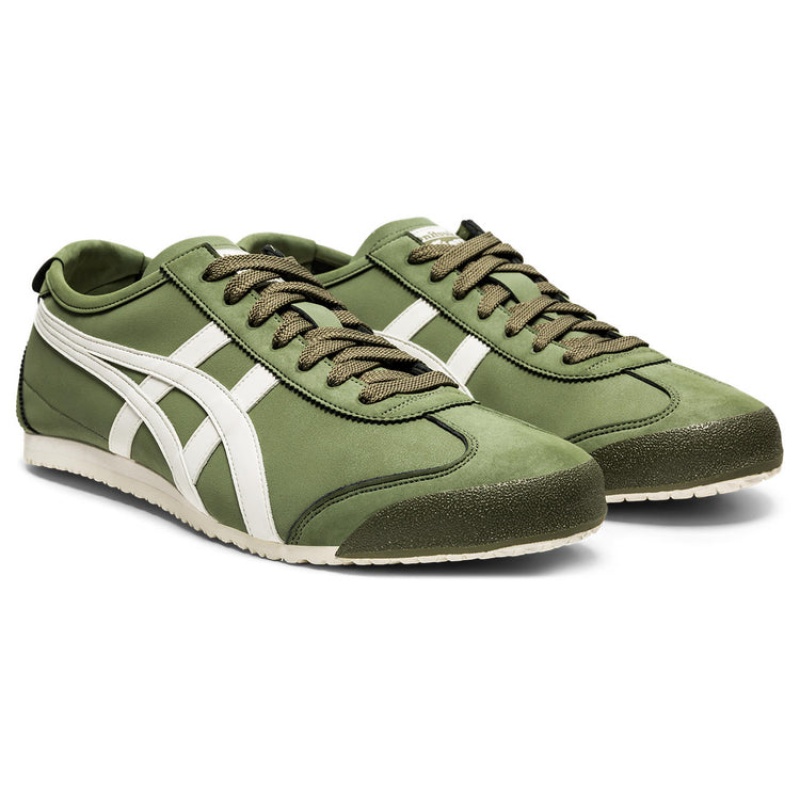 Green / Cream Men's Onitsuka Tiger Mexico 66 Online India | A0J-3033