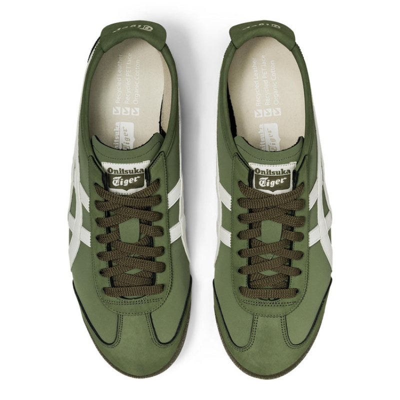 Green / Cream Men's Onitsuka Tiger Mexico 66 Online India | A0J-3033