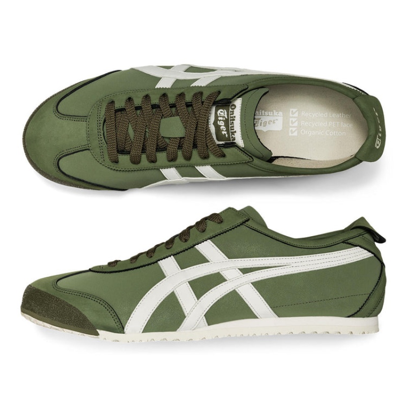 Green / Cream Men's Onitsuka Tiger Mexico 66 Online India | A0J-3033