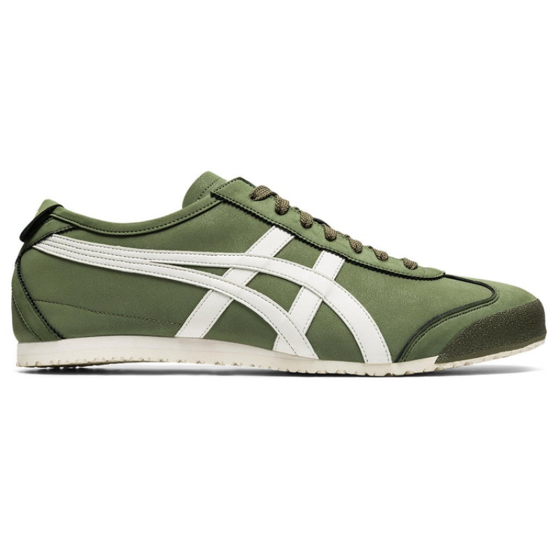 Green / Cream Men\'s Onitsuka Tiger Mexico 66 Online India | A0J-3033