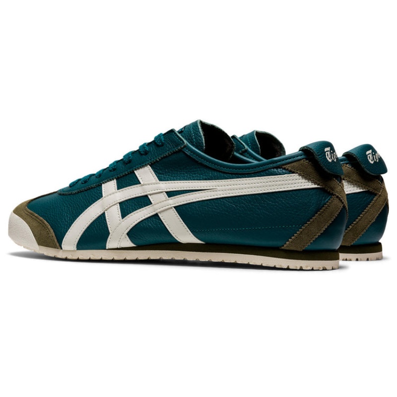 Green / Cream Men's Onitsuka Tiger Mexico 66 Online India | E9H-3610