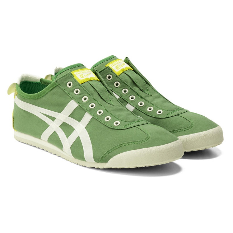 Green / Cream Men's Onitsuka Tiger Mexico 66 Slip-on Online India | S8Q-6339