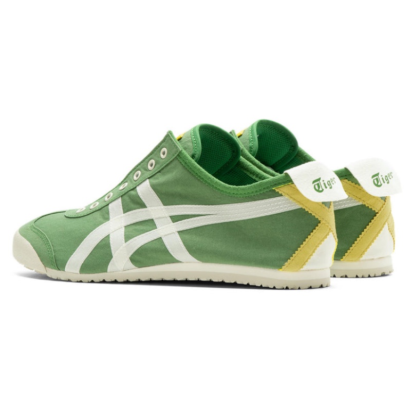 Green / Cream Men's Onitsuka Tiger Mexico 66 Slip-on Online India | S8Q-6339