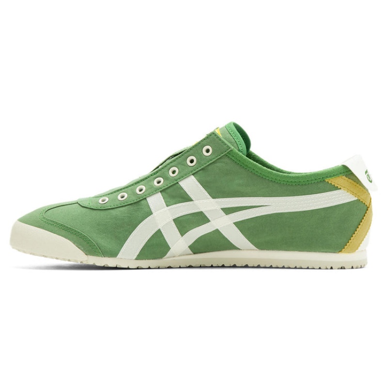 Green / Cream Men's Onitsuka Tiger Mexico 66 Slip-on Online India | S8Q-6339