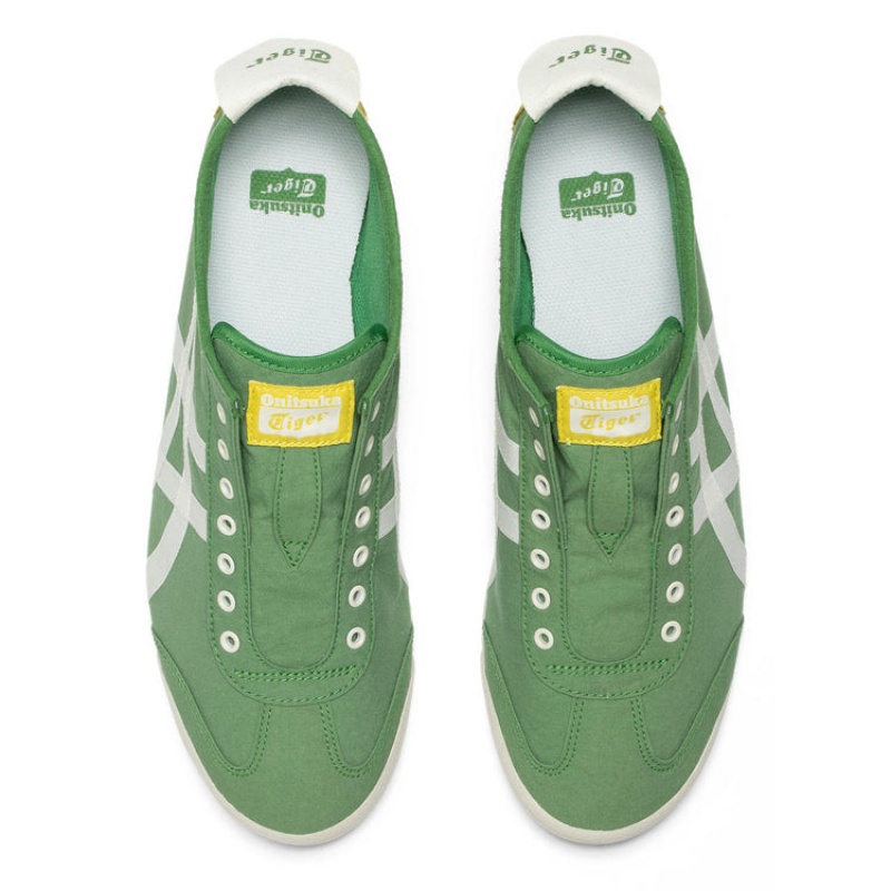 Green / Cream Men's Onitsuka Tiger Mexico 66 Slip-on Online India | S8Q-6339