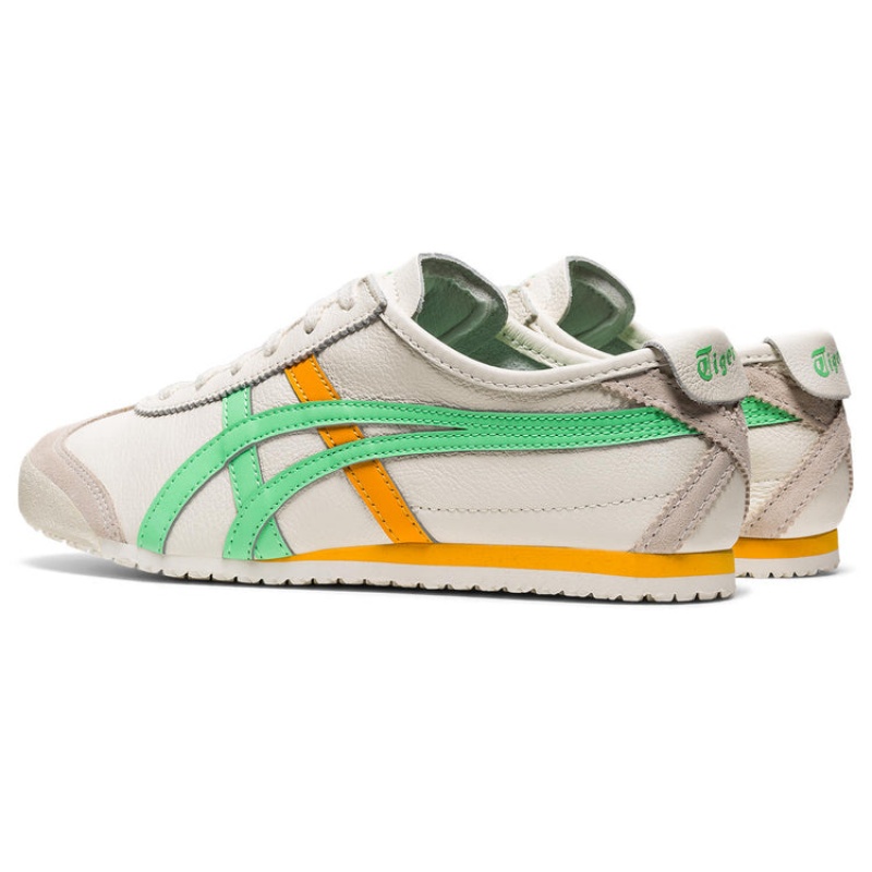 Green / Cream Women's Onitsuka Tiger Mexico 66 Online India | Y3D-6550