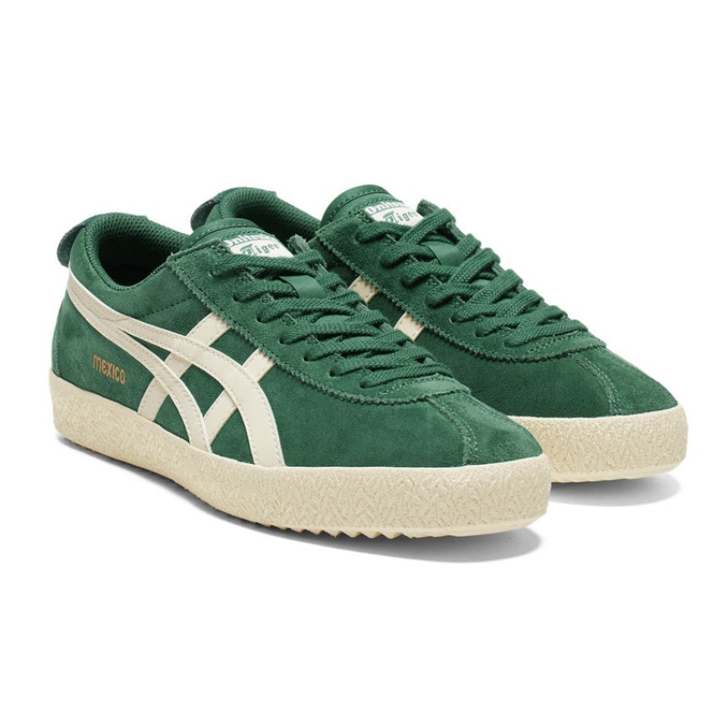 Green / Cream Women's Onitsuka Tiger Mexico Delegation Sneakers Online India | X6L-2829