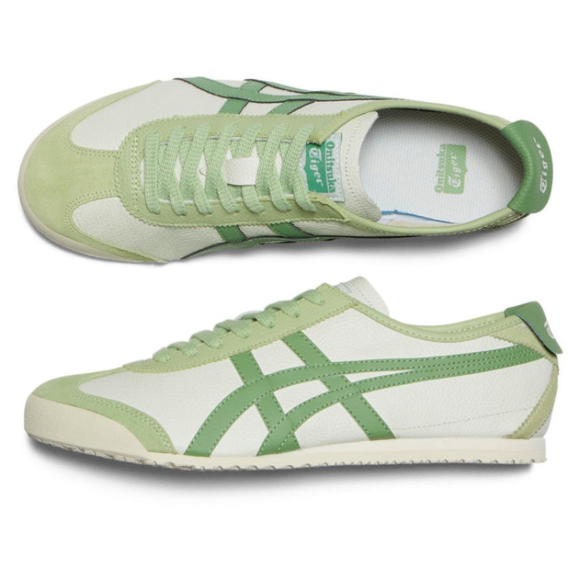 Green / Green Men's Onitsuka Tiger Mexico 66 Online India | S6W-0357