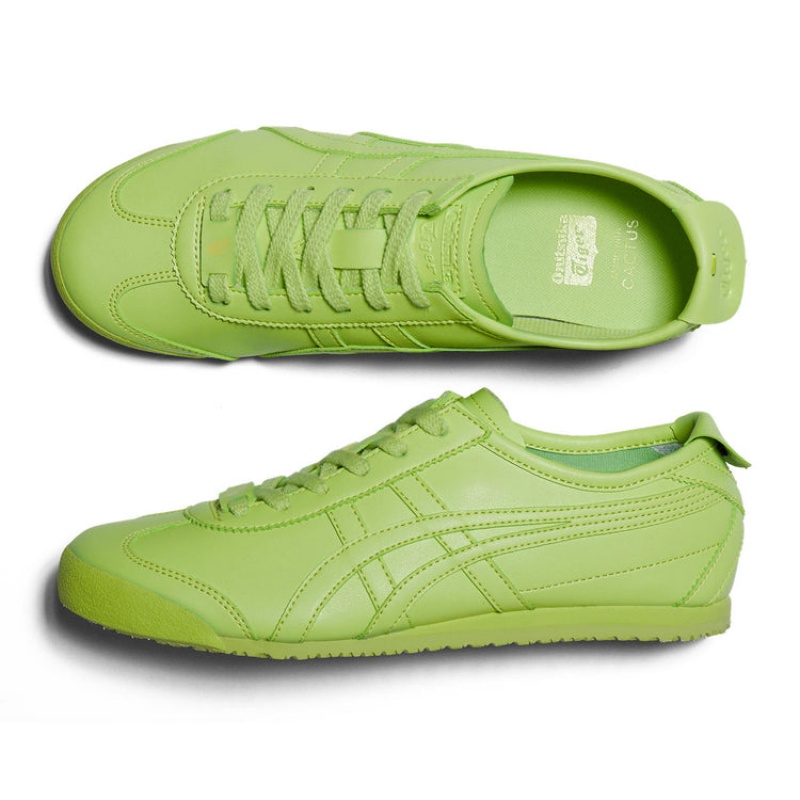 Green / Green Women's Onitsuka Tiger Cactful Mexico 66 Online India | P6K-7226