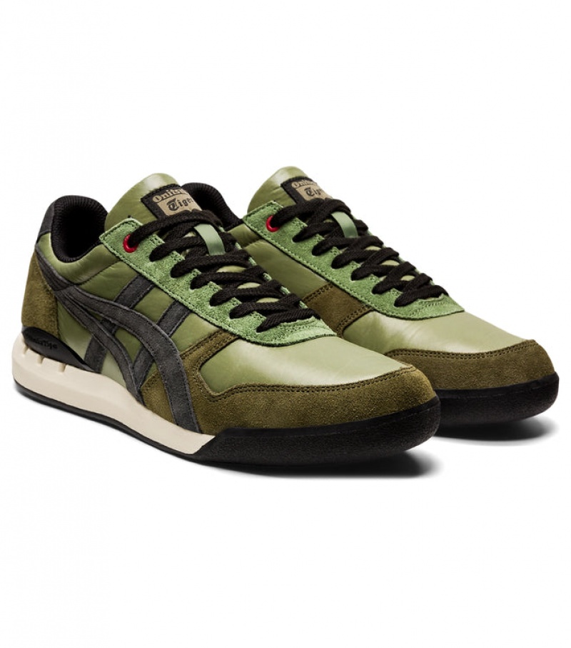 Green / Grey Women's Onitsuka Tiger Ultimate 81 Ex Sneakers Online India | N7W-1252