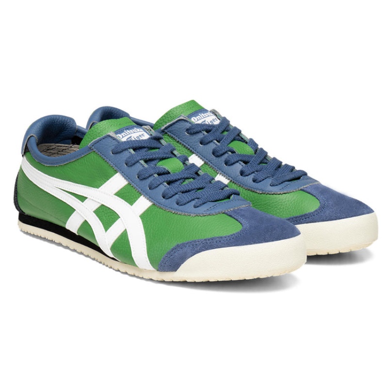 Green / White Women's Onitsuka Tiger Mexico 66 Online India | T8U-2125