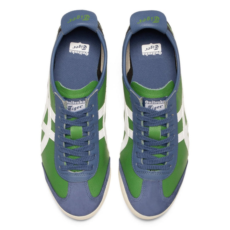 Green / White Women's Onitsuka Tiger Mexico 66 Online India | T8U-2125