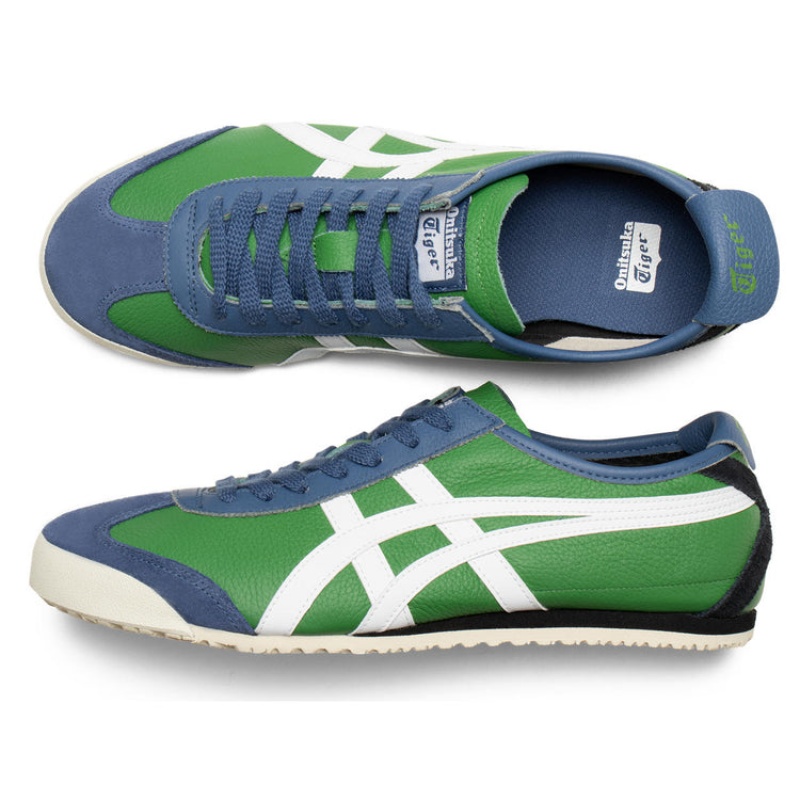 Green / White Women's Onitsuka Tiger Mexico 66 Online India | T8U-2125