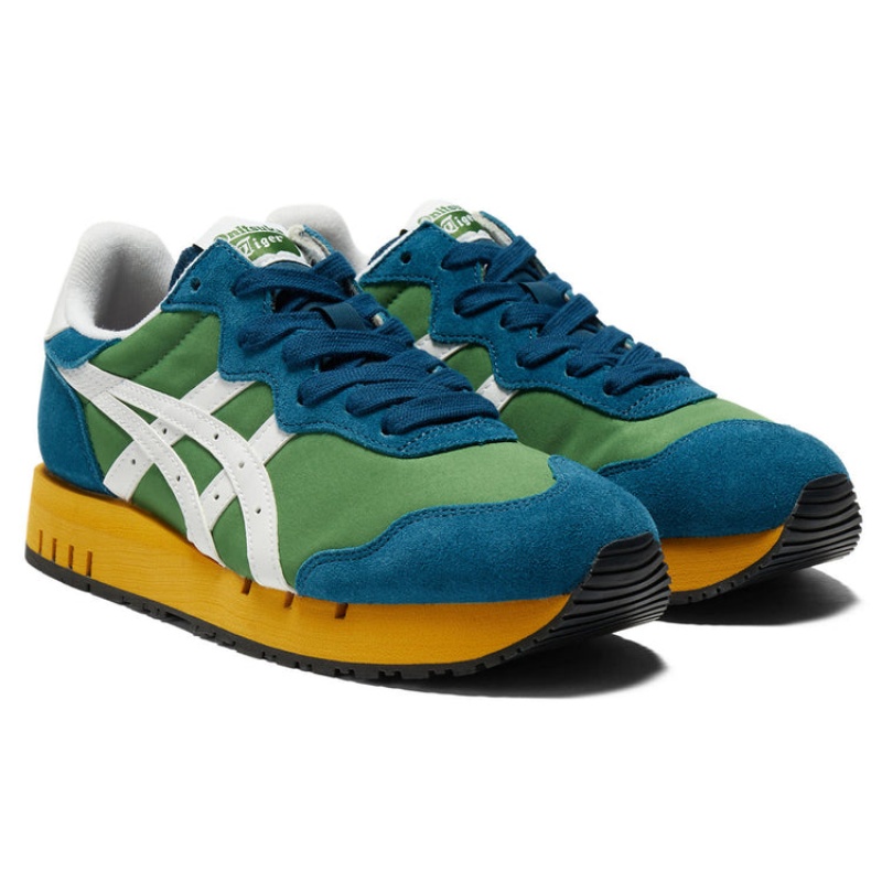 Green / White Women's Onitsuka Tiger X-caliber Sneakers Online India | S3Q-5554