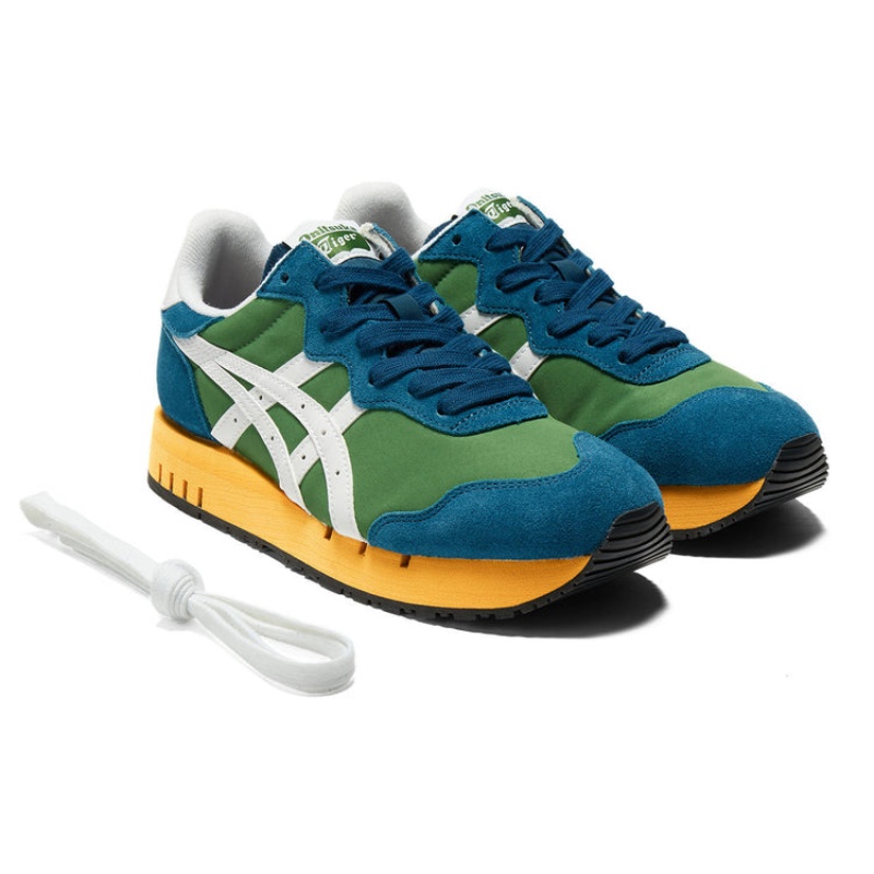 Green / White Women's Onitsuka Tiger X-caliber Sneakers Online India | S3Q-5554