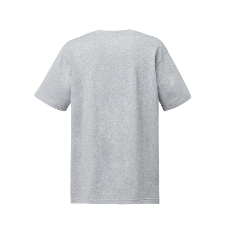 Grey Men's Onitsuka Tiger Graphic T Shirts Online India | D5M-9730