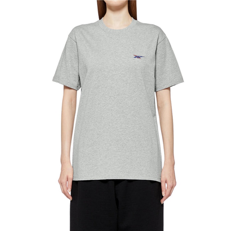 Grey Men's Onitsuka Tiger Graphic T Shirts Online India | T9E-4852