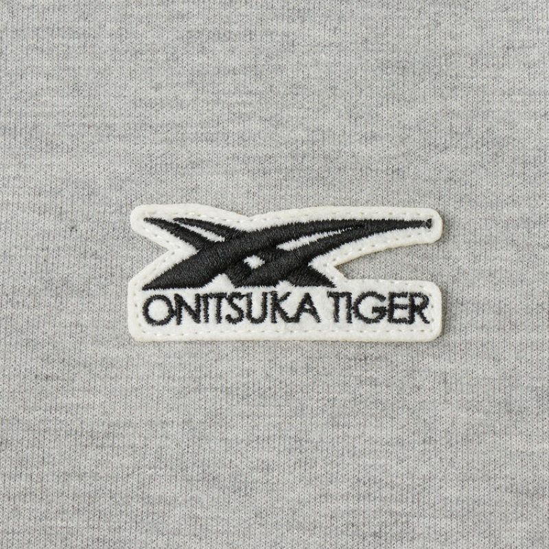 Grey Men's Onitsuka Tiger LS Tops Online India | W8Y-3106