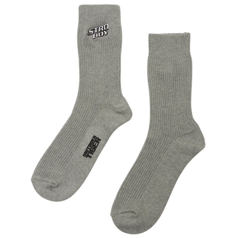 Grey Men\'s Onitsuka Tiger Socks Online India | A0A-5300