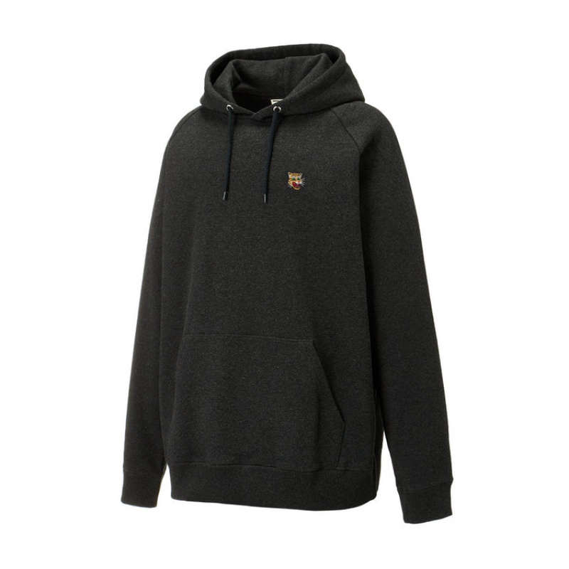 Grey Men's Onitsuka Tiger Sweat Hoodie Online India | I8C-7768