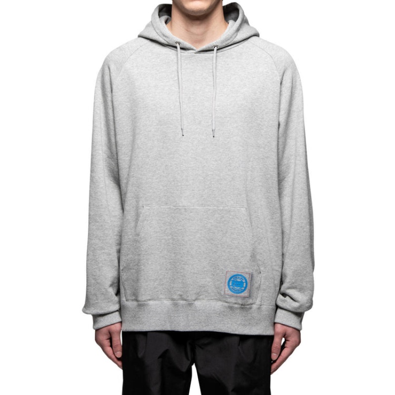 Grey Men's Onitsuka Tiger Sweat Hoodie Online India | S4G-4853