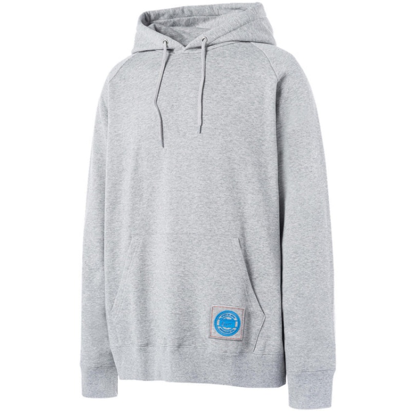 Grey Men's Onitsuka Tiger Sweat Hoodie Online India | S4G-4853